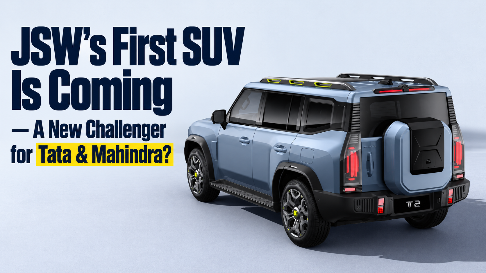 JSW’s First SUV Is Coming — A New Challenger for Tata & Mahindra?