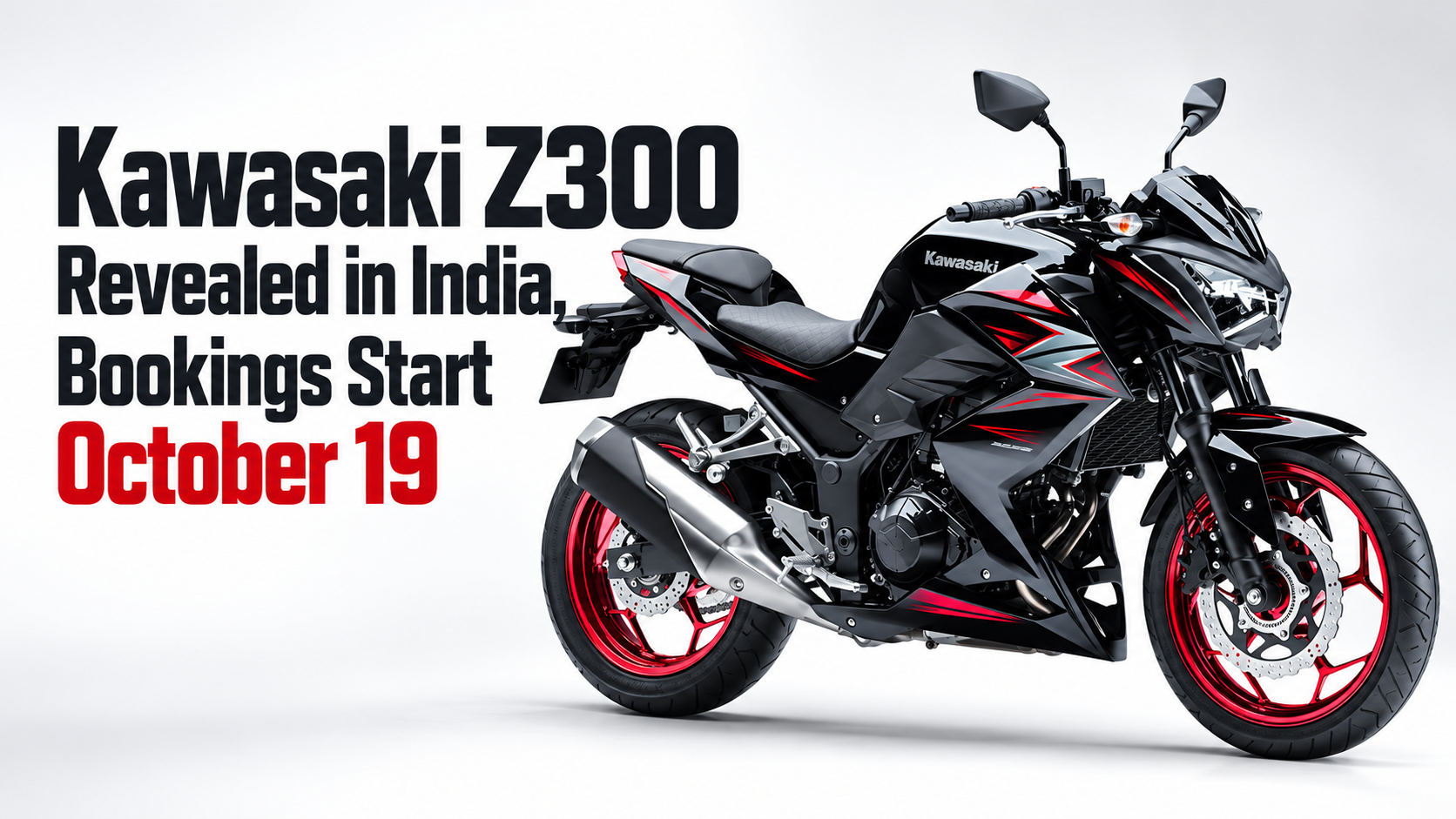 Kawasaki Z300 Revealed in India, Bookings Start October 19